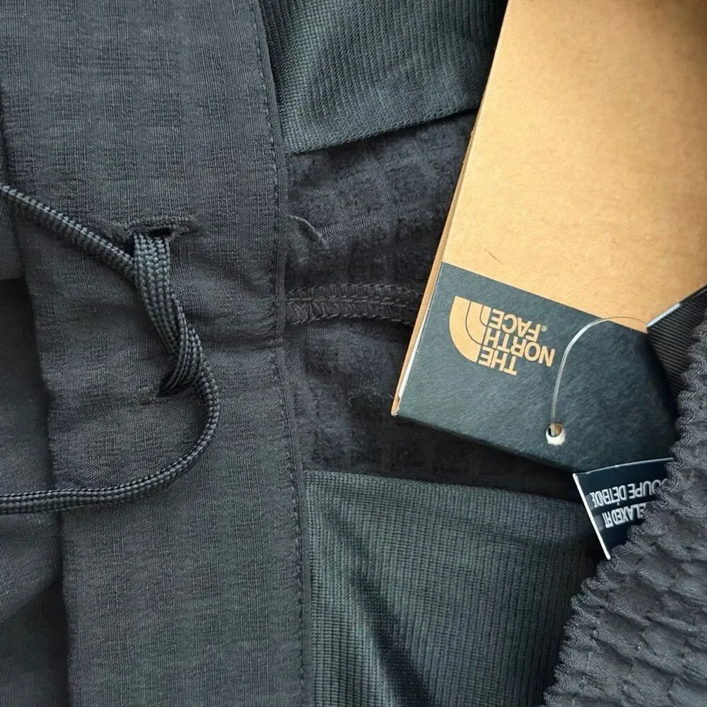 The North Face Tekware Grid Shorts FlashDry DWR Black Long NWT New Sz LARGE